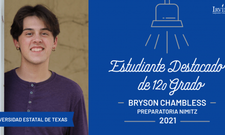 Estudiante Destacado de 12.o grado: Bryson Chambless, Preparatoria Nimitz