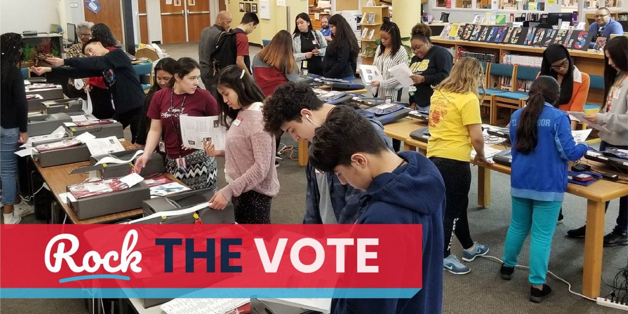 Irving High Students Serve as Election Clerks
