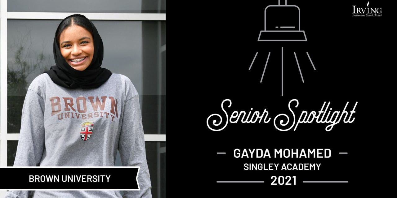 Senior Spotlight: Gayda Mohamed, Singley Academy