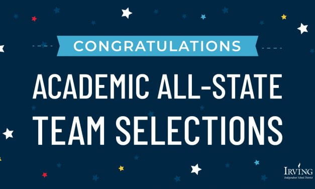 Irving ISD Athletes Named to Academic All-State Football Team