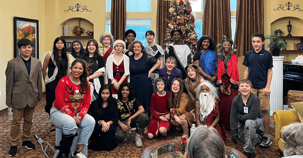 Travis MS Theater Students Perform For Nursing Home Residents